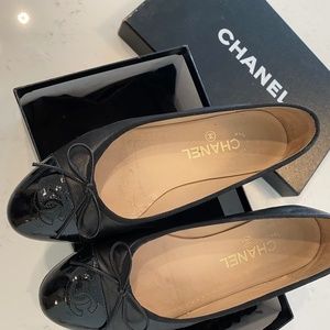 Black Chanel Flats